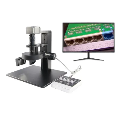 Ft-Opto 3D Microscope 4K Resolution Manual Focus LED Illumination 360 Rotation Industrial Observation PCBA Phone