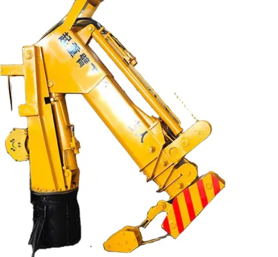 AOWEI 1t 5ton Cantilever Swing Arm Unloading Jib Mini Small Crane Boom Lift Mounted Trailer Truck Boat Ship
