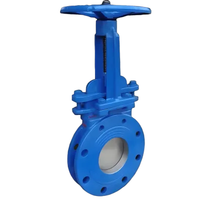 Linggong PZ73 WCB High Temperature Electric Pneumatic Manual Knife Gate Valve Cemented Carbide Seal 2-24in Port Size Slag