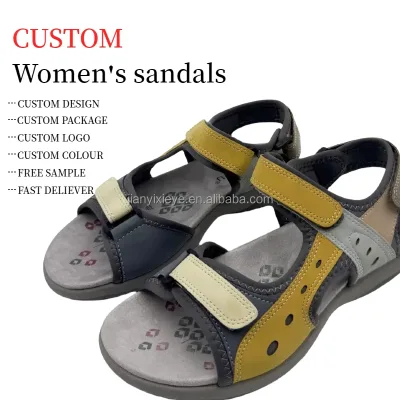 Custom Logo Retro Style Roman Sandals Bohemian Open Toe Beach Shoes Pu Insole Light Weight Hard-Wearing Features Fashion Trend