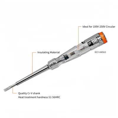 Insulated Electric Voltage Tester Pen Screwdriver Dc Detector Digital Voltage Tester Pen