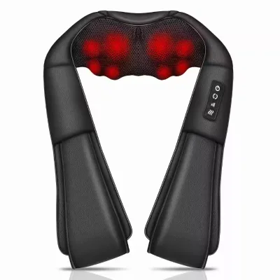 FSPG Hot Sale Electric Shiatsu Deep Tissue Neck Shoulder Relaxer Cervical Massage Massager Heated Infrared Physiotherapy