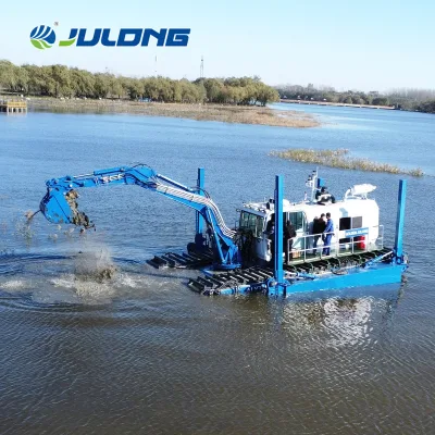 Customized Products Swamp and Shallow Water Amphibious Dredger with Track System Replaceable Cutter Pump