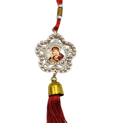 Gift Tassel Pendants Car Pendants with Pearls Custom Religious Patterns Orthodox Church