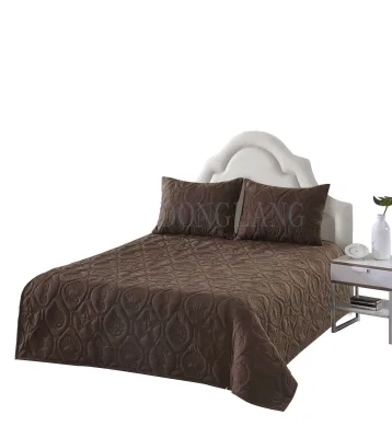 Workmanship Ultrasonic Quilted Bedspread Light Weight Bedspread Shrinkage Resistant Bedspread