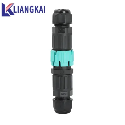Outdoor Lighting Electronic Terminal Factory Stock Waterproof Straight Connector Screw Lock Wire Nylon Copper Contact for PCB