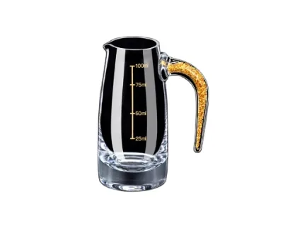 Baijiu Cup Dispenser Gold Foil Cup High Grade Crystal Glass Set Small Household Wine Cup