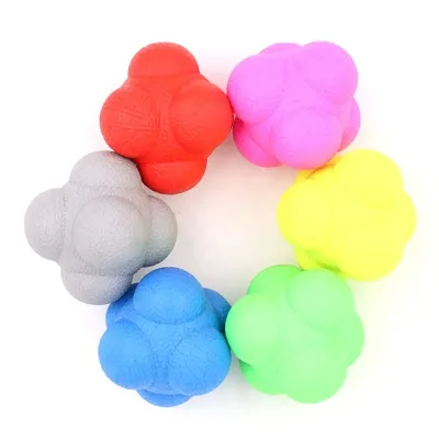 Hexagonal Reaction and Bouncing Toy Agility Ball for Enhanced Training