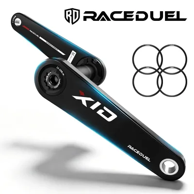 RACEDUEL Carbon Fiber Road Bike Crank for EASTON Carbon Bicycle Integrated Crank Arm 165mm 170mm Bicycle Cranks Arm 29mm Axis