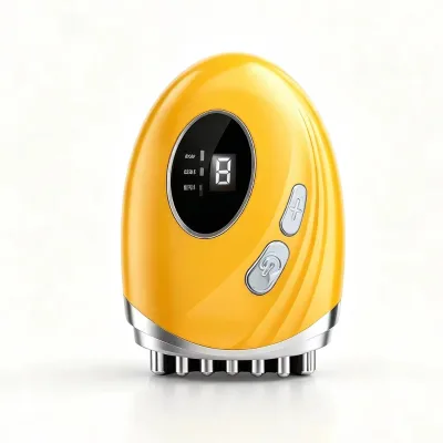 Portable Mini EMS Microcurrent Heating Vibration Stone Skin Rejuvenation Face Care Facial Massager for Travel