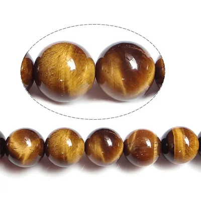 Bulk Wholesale DIY Round Natural Tiger Eye Beads Different Size for Choice Hole:Approx 0.5-1.5mm Length:Approx 15 Inch 1887022