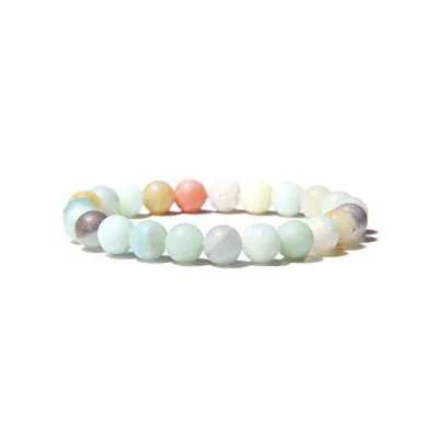 Simple and fashionable natural stone bracelet for both men and womenyellow crystal gemstone gift