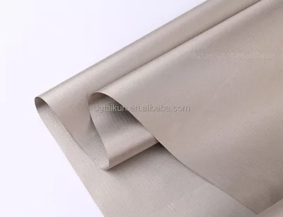 Shielding EMF Blocking Woven Satin Fabric Anti-Bacteria Plaid Pattern Garment Use-RFID Protection Mobile Signal Radiation Car