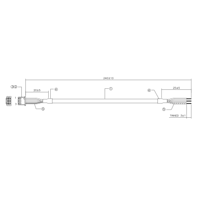 2pin + shielding cable
