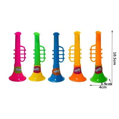 Wholesale Plastic Voice Horn Trumpet Toy Mini Bugle Noise Maker Toys Small Musical Instrument Toys for Kids Fun Playing