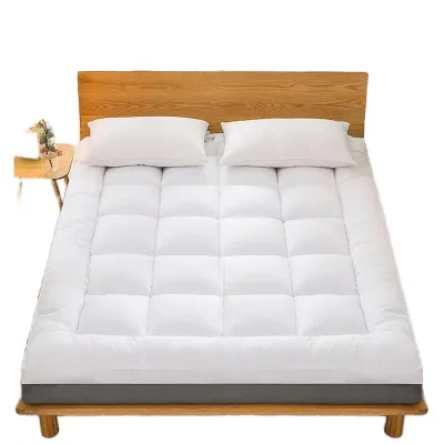 Wholesale Soft Hollow Microfiber Filling Friendly Mattress Cover Quilted Waterproof Mattress Pad
