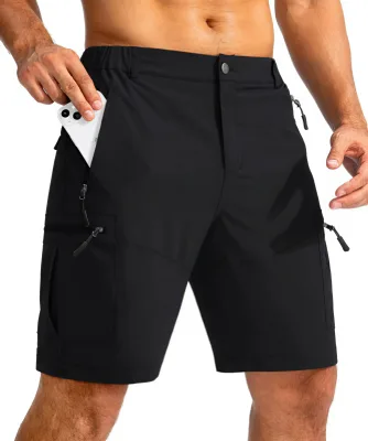 2025 Summer Hot Fashion Men's Solid Color Breathable Quick Dry Board Shorts for Leisure Outdoor Mountaineering Sports