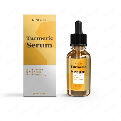 OEM Brightening Glowing Vitamin C Turmeric Gold Face Serum for Dullness Skin Care