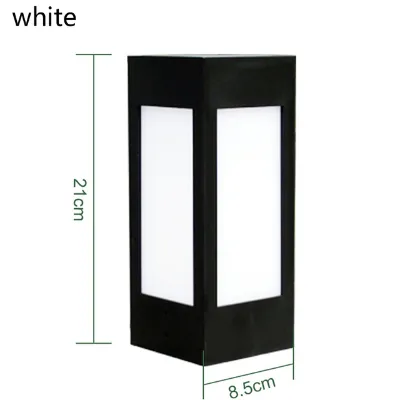 LED Solar Lamps Pillar Light Outdoor Garden Villa Coffee Wall Door Exterior Lantern Post Patio Fence Yard Balcony Lamp