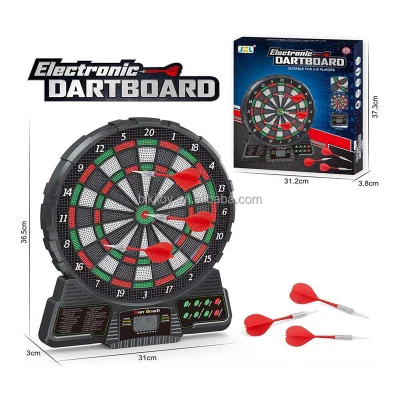 12 Inch Automatic Scoring LCD Display Electronic Darts Board Safe Soft Tip Dartboard Educational Toys