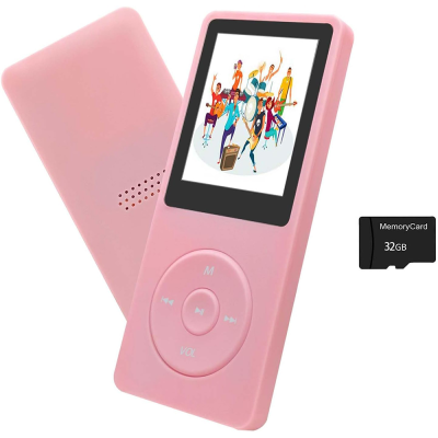 1.8inch Screen 16GB Mini MP3 Player with Speaker FM Radio Voice Recorder Alarm Shuffle Playback E-Book Function