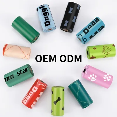 Customized Design100% Waterproof Plastic Pet Dog Poop Disposable Bags with Lavender Fragrance High Quality Low Price