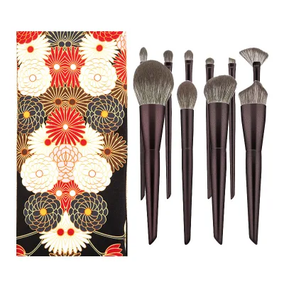 10pcs High Quality Beauty kawaii Luxury Spoolie Makeup Brushes Set, Premium Synthetic Kabuki Foundation Brush