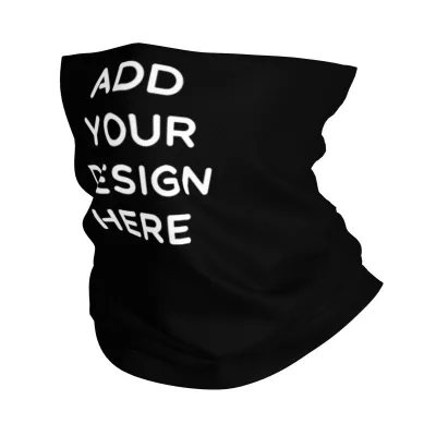 JX Wholesale Custom Durag Polar Fleece Neck Gaiter Sweatband Tube Bandana for Men