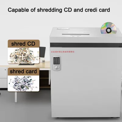 Top Security Super Micro Cut 2*2Mm Ducoment Destroyer 15 Pages 20Min Continuous Run Time Commercial Paper Shredder P7