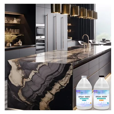Transparent Crystal Epoxy Resin Two Component Laminating Casting Countertop for Kitchen and Construction Use-SUNHAPPY