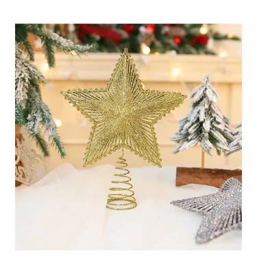 Plastic Christmas Tree Topper Star Multicolor Xmas Top Decoration Ornament for Holiday Party Home Decor DIY Supplies