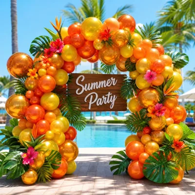 Double Layer Chrome Ice Latex Balloons Wholesale 2X Thick Metallic Party Arch Decor Helium-Free Event