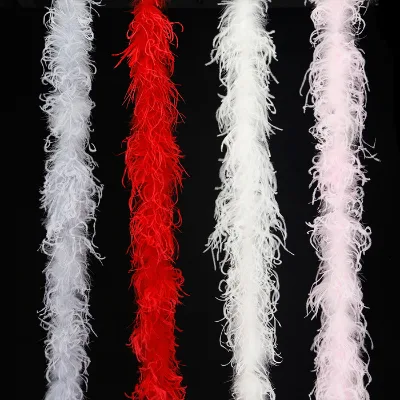 Factory Supplying Directly Good Looking Curly Natural Ostrich Feather Boa Feather
