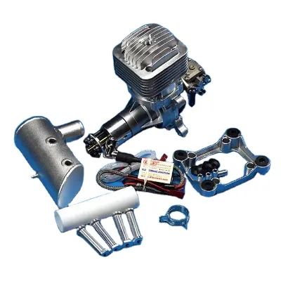 DLE85 85CC GAS Engine for RC Airplane Fixed Wing Model Single Stroke Two Exhaust Wind Cold Hands Start After Stroke Model Drone