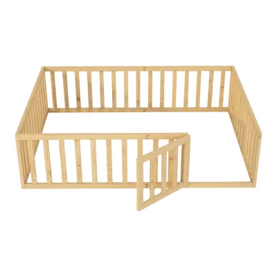 Montessori Eco-Friendly Wood Furniture Nursery Playpen for Bedroom Kindergarten Classroom Infant Early Learning Centre