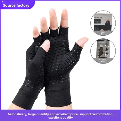 Cross-Border Bestseller Spandex Pressure-Resistant Half-Finger Mens Training Non-Slip Outdoor Fitness Cycling Gloves LOGO