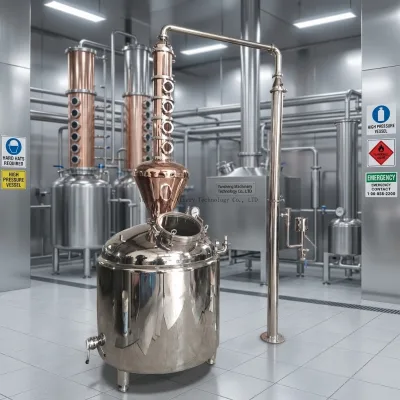 Factory Direct Sales 400L Jacket Stainless Steel Distillation Equipment Moonlight Brewing Equipment