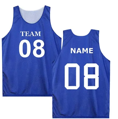 Sublimation Mesh Polyester Blue Vest Man Fitness
