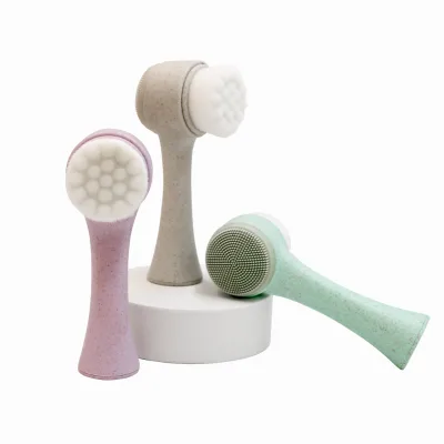 Wholesale OEM face scrubber facial cleansing brush soft mini facial cleansing brush