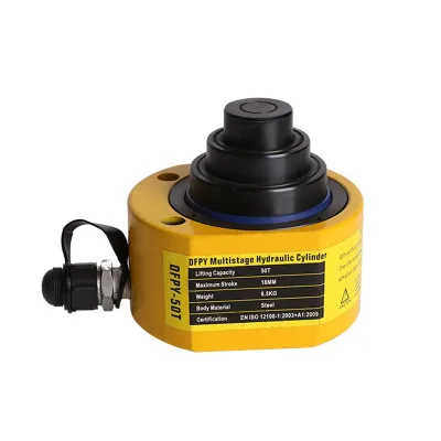 Dismountable Hydraulic Jack, Multi-stage Ultra-thin Hollow Type, 10T, 20T, 30T, 50T, 100T