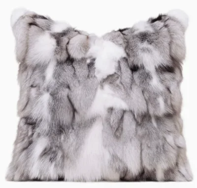 Luxury Luxury Luxury Hotel Villa Fox Fur Real Fur Sofa Living Room Pillow Fashion Waist Pillow Wholesale