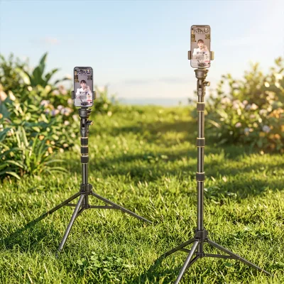 FEIXIANG B18 Professional Detachable 3-Stage Telescopic Selfie Stick Tripod Stand Adjustable 52cm-210cm Aluminum Alloy