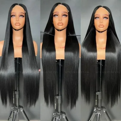Top Grade Quality Human Hair Customize Colors Bone Straight Wig Full Length 100% Virgin Hair Extensions Wholesale Price