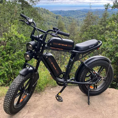 Electric Mountain Bike 20" Fat Ebike Powerful Fat Tire Electric Bike