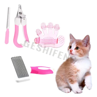Manufacturers Grooming Kit Pets Dogs Brush Set Pet Grooming Set Hair Removal Comb Dog Brush Set