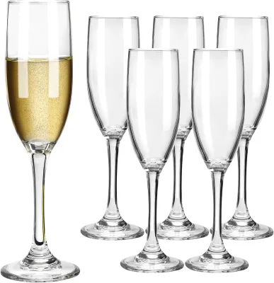Unbreakable Plastic Wine Glass White Champagne Glass 180ml White Champagne Flute 6oz White Plastic Champagne Cocktail Glasses