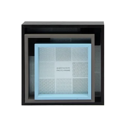 Set of Customized Size Wall Mounted Deep Picture Frame Display Boxes for Home Decor FY WD236 Wood MDF Material