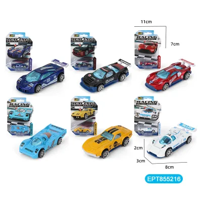 EPT Small Die-Cast Racing Inertia Friction Mini Car Metal Alloy Promotion Toy for Boys