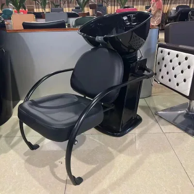 Professional Salon Beauty Black European New Style Shampoo Chair Basin Salon Furniture Salon Chair