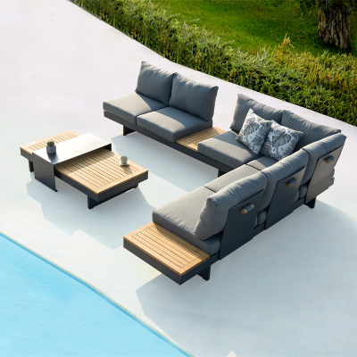 2023 European Style Beautiful White Conversation Sofa Chairs Rattan Outdoor Furniture Patio Furniture
